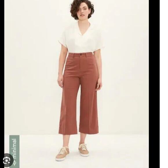 Frank and Oak Josephine Cropped Chino Pants 2 - Picture 2 of 5